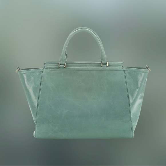 BRAHMIN TAYLOR SATCHEL TEAL EISENHOWER NEW W/ TAGS - Picture 3 of 9